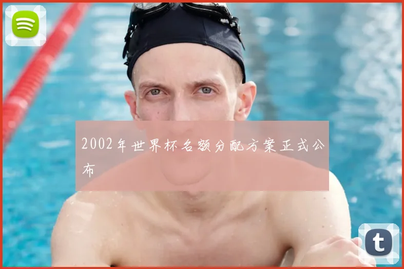 2002年世界杯名额分配方案正式公布